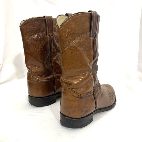 Justin 3163 Marbled Leather Roper Boots Men\'s 8.5 E main image 12
